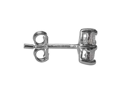 Triangel-ohrringe 3 Zirkonia, 925ersilber - Standard Bild - 3