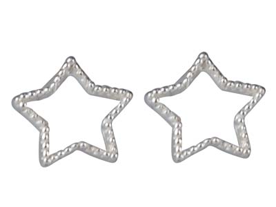 Ohrringe Sterne, Silber 925