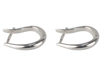 Gelenkige Creolen, Silber 925