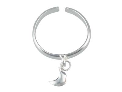 Zehenring, Mondmotiv-anhänger, Silber 925