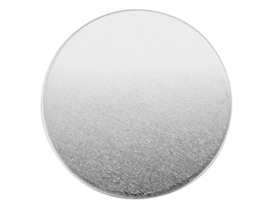 Unbearbeiteter Runder Rohling 26 X 1 Mm, Silber925 Weichgeglüht 100  Recyceltes Silber