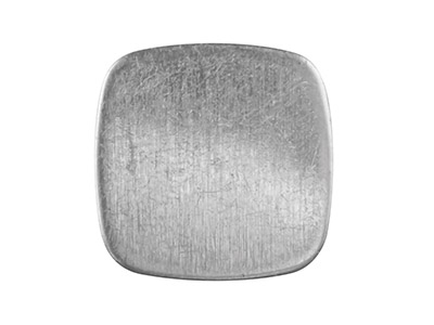 Rohling Blank Quadratisch Kissen 12,80 Mm, Silber 925 100  Recyceltes Silber
